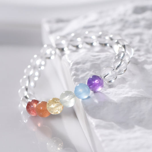 Rainbow Clear Quartz Bracelet